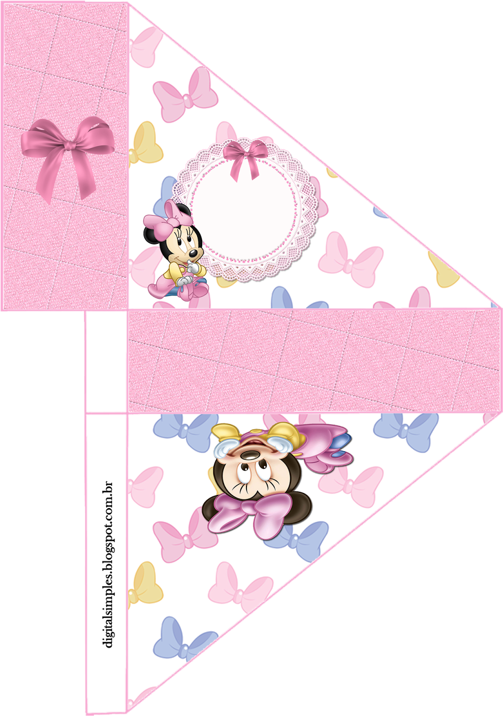 Para Servilleteros De Minnie Bebé (1131x1600), Png Download