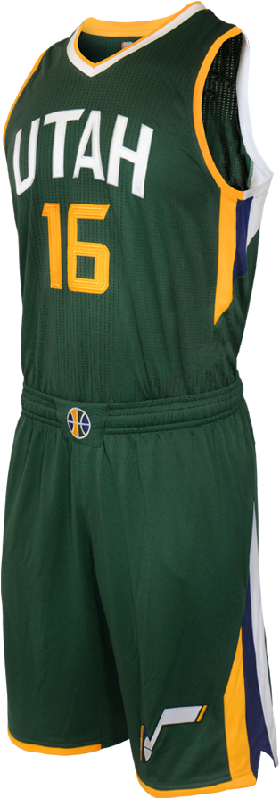 Introduction Of Uniform Modifications, A New Court - Utah Jazz Jersey Design (450x900), Png Download