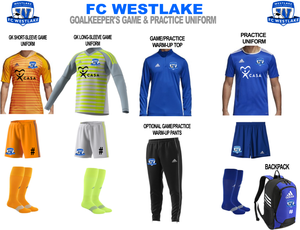Fc Westlake Select Uniform-2 - Uniform (1000x754), Png Download
