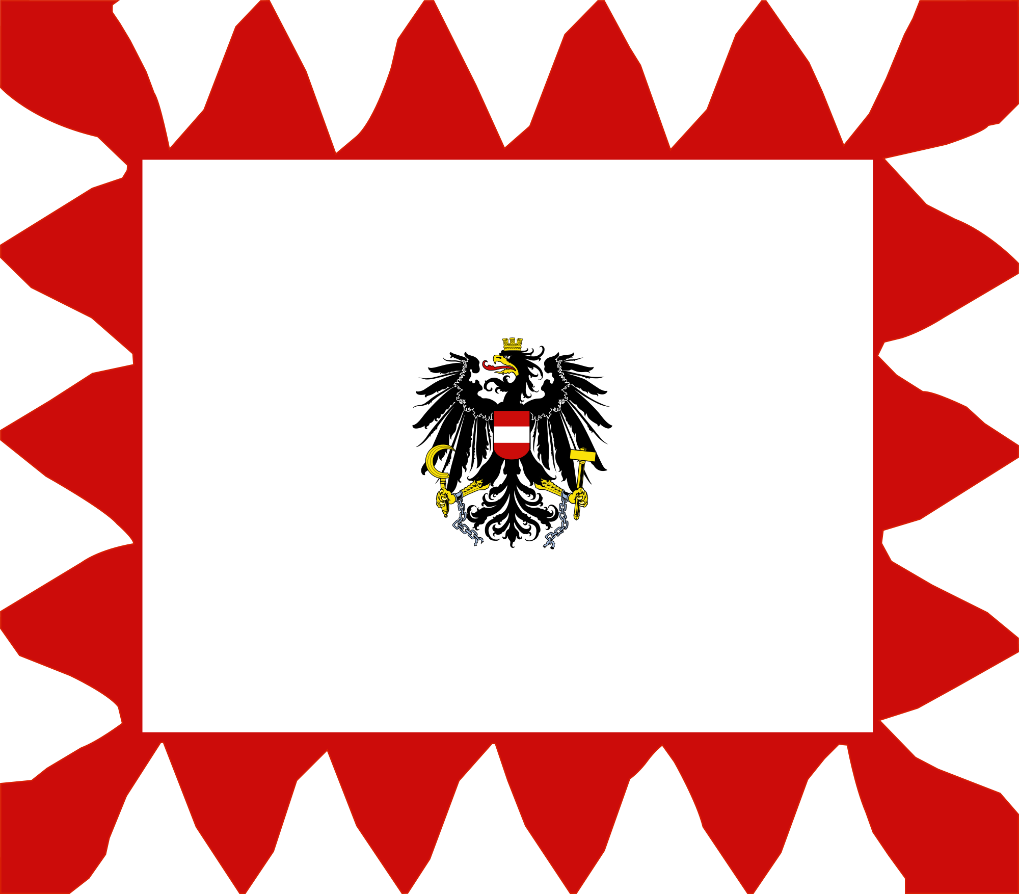 Open - Austria Coat Of Arms Baby Blanket (2000x1754), Png Download