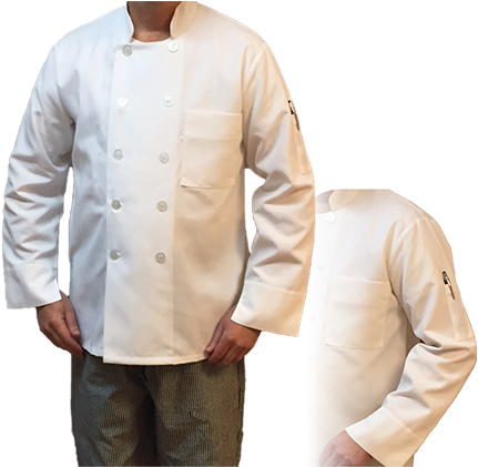 Elite Kitchen Apparel Chef Coat - Kitchen Towels (450x420), Png Download
