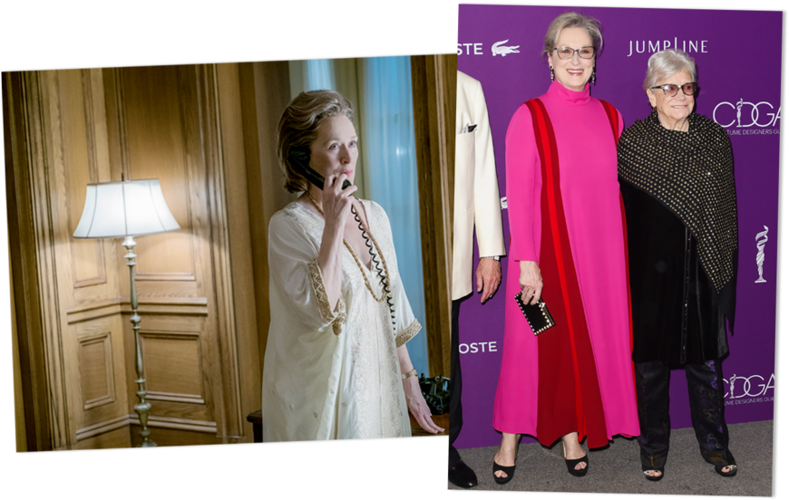 Meryl Streep And Ann Roth Pose On The Red Carpet At - Post Meryl Streep Costumes (900x600), Png Download