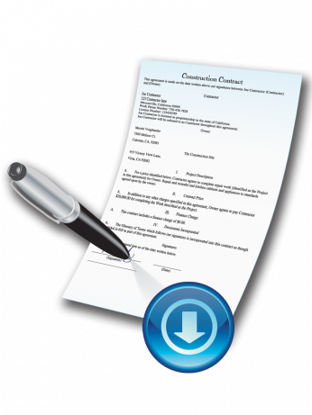 Construction Contract Writer - Construction Contract Icon (736x460), Png Download
