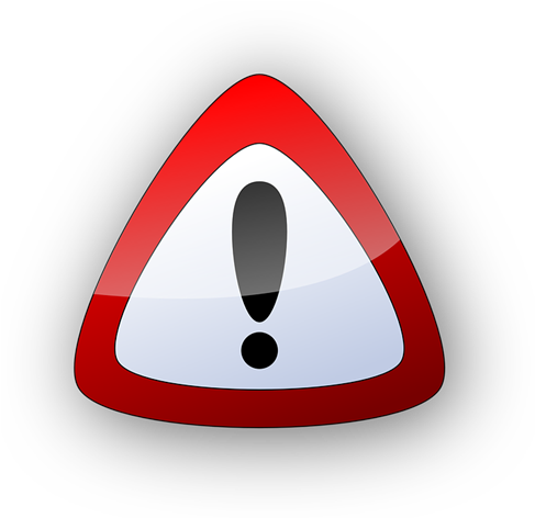 Red And White Triangle With Exclamation Point - Les 7 Principes De L Haccp (500x485), Png Download
