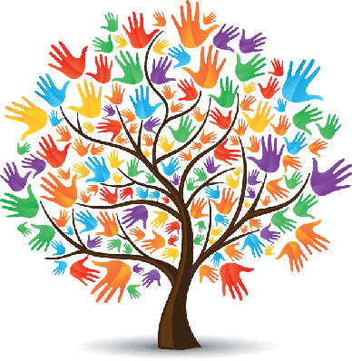 Image Result For Tree With Hands Clip Art - Tree With Hands Clipart (388x398), Png Download