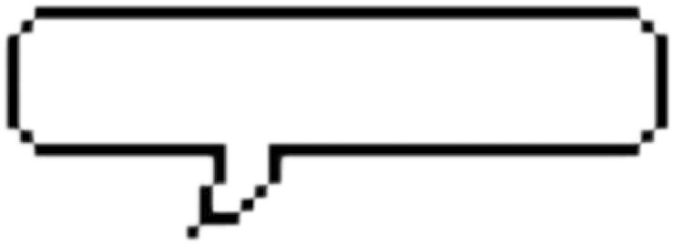 Report Abuse - Pixel Speech Bubble Empty (740x268), Png Download