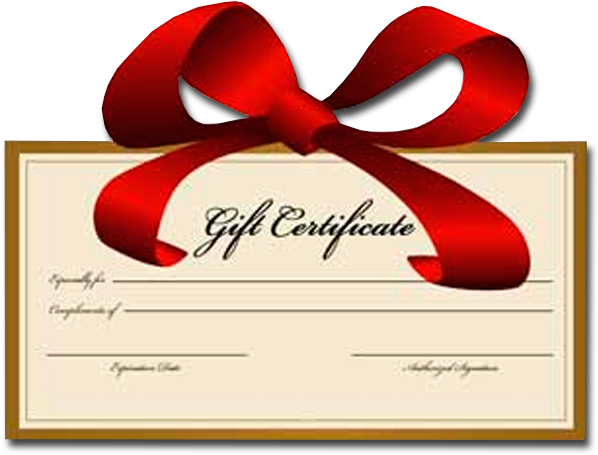 Spa Gift Certificate Template - Gift Certificates (607x461), Png Download