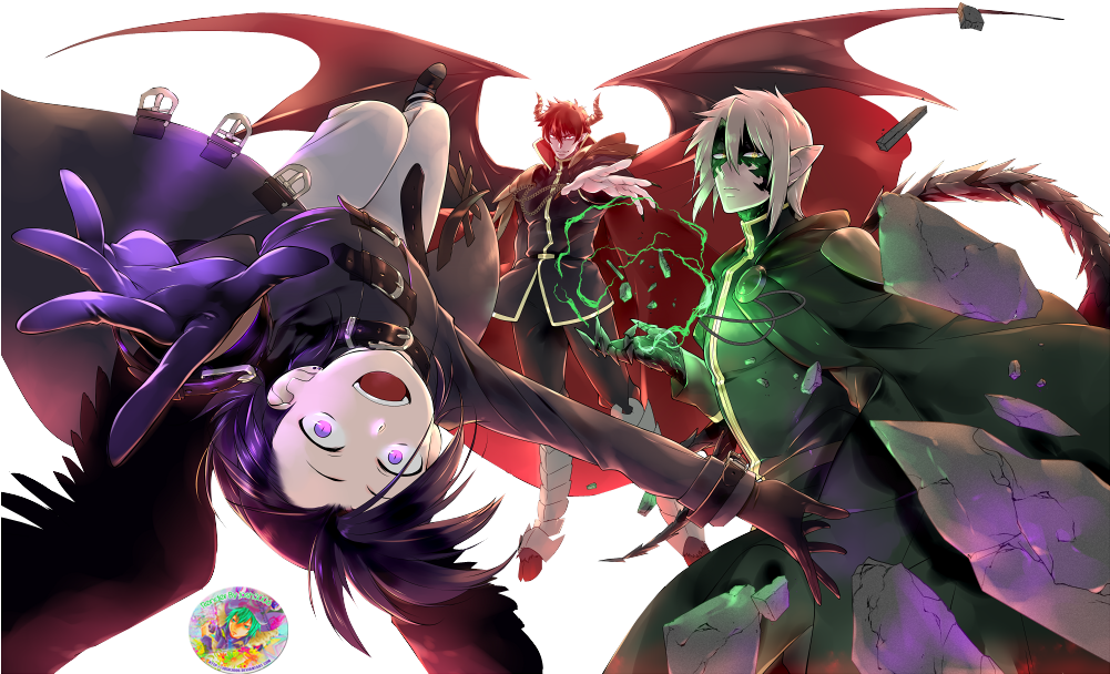 Https - //i - Pinimg - - Hataraku Maou Sama Lucifer True Form (1000x657), Png Download