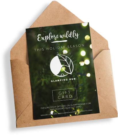Glamping Hub Gift Card - Gift (411x471), Png Download