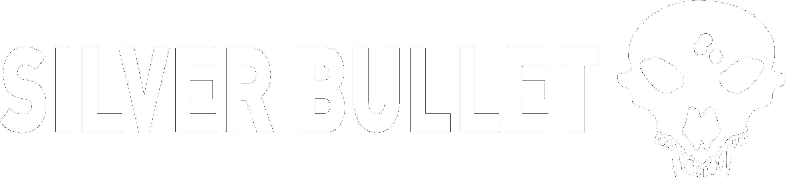 Silver Bullet - Split Bullet (3210x778), Png Download