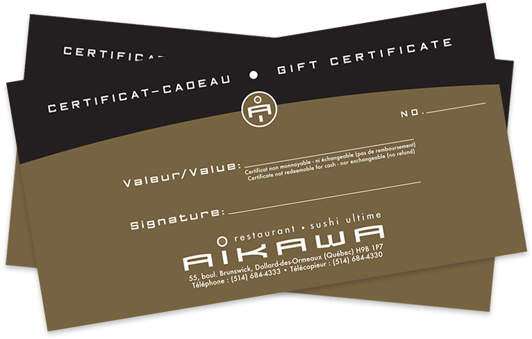 Looking For The Perfect Gift For Your Employees, Colleagues, - Aikawa Sushi Restaurant West Island Montreal | Japanese (798x508), Png Download