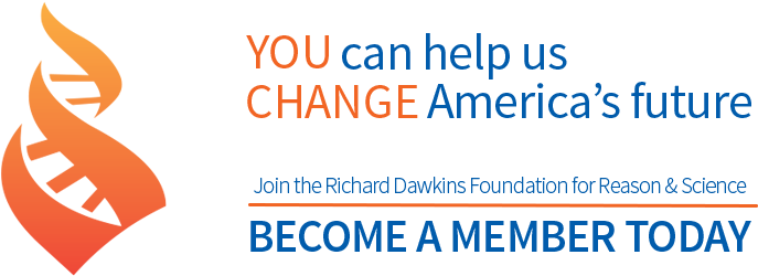 Además De Por Su Obra Como Científico Y Escritor, Dawkins - Richard Dawkins Foundation For Reason And Science (1174x390), Png Download
