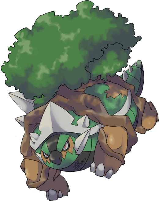 Mega Torterra By Kydeka- Pokemon Fakemon (540x692), Png Download