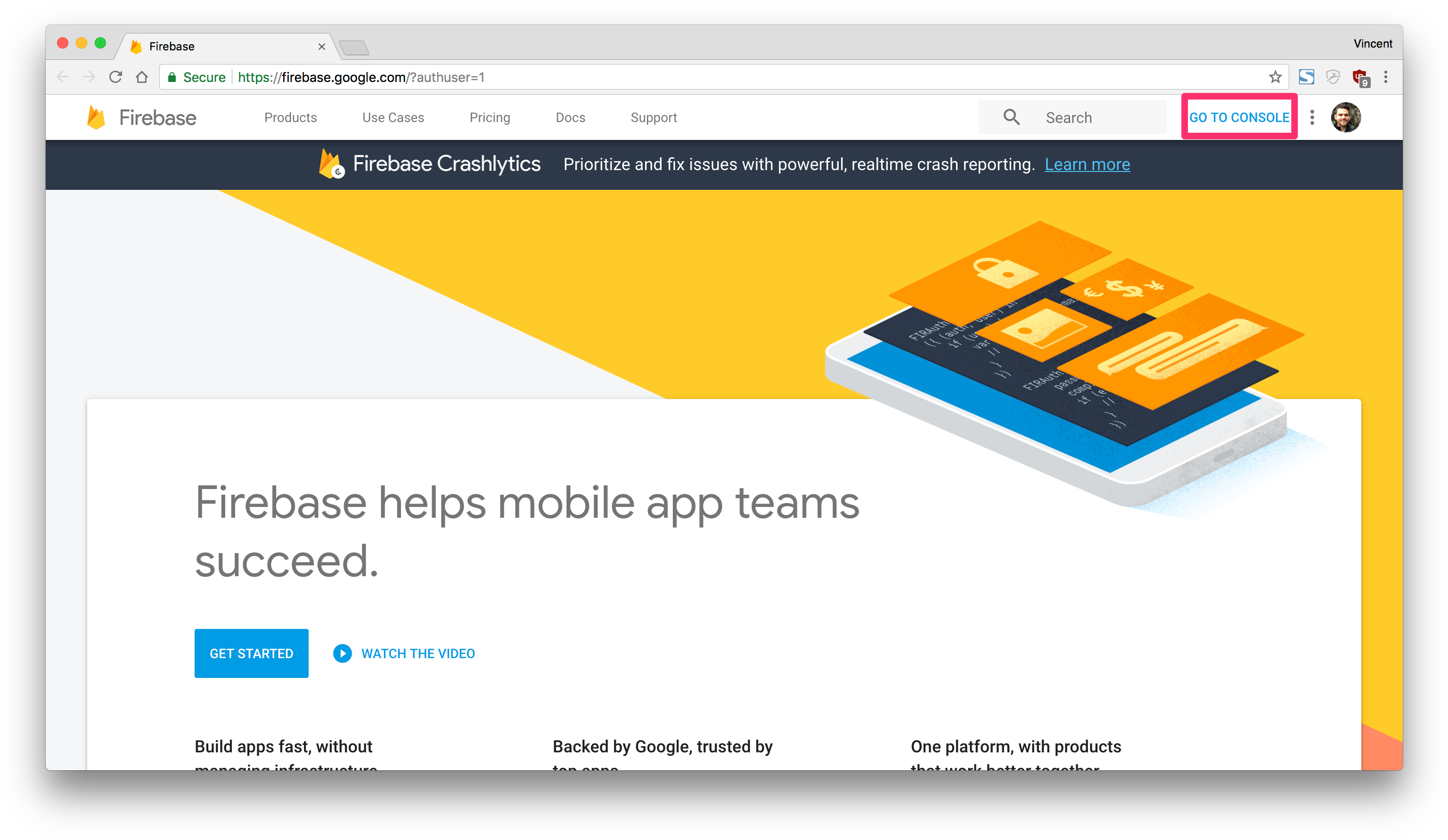 Part7 Firebase Console - Create Account Firebase (3104x1806), Png Download