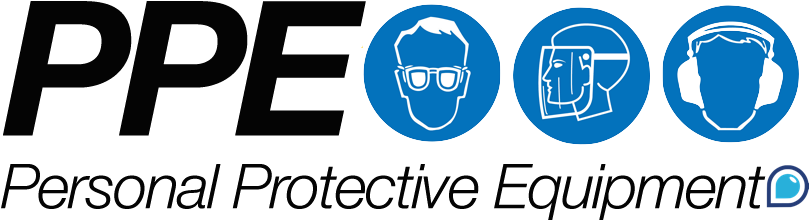 Against Health Or Safety Risks At Work - Personal Protective Equipment Ppe Logo (809x249), Png Download