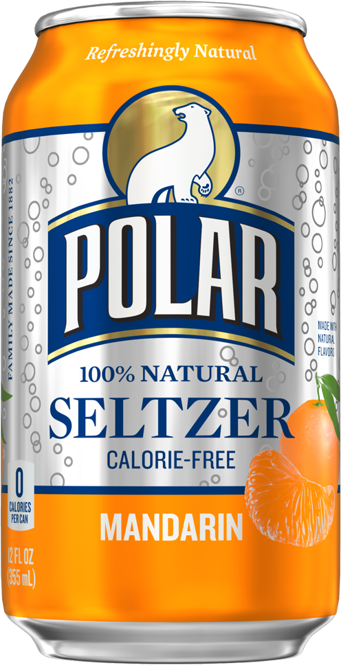 Healthy Office Drinks, Polar Seltzer Mandarin - Polar Seltzer Can Lemon (541x1000), Png Download