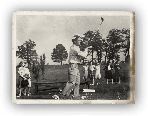 Arnold Palmer Was Just A Junior At Latrobe High School, - Pitch And Putt (510x396), Png Download