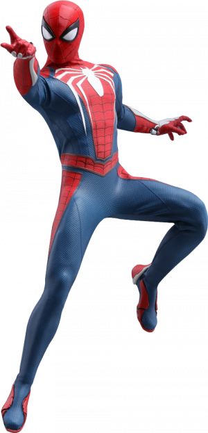 Marvel's Spider Man - Spider Man Advanced Suit (300x623), Png Download