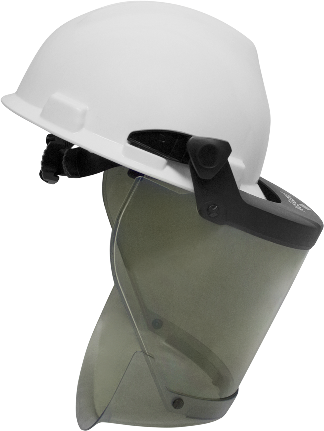 Arc Rated Head Protection - White 20 Cal Pureview Faceshield With Hard Hat H20hthat (1200x1800), Png Download
