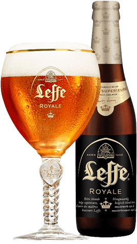 Leffe Royale Bottle Glass Png - Leffe Royale Beer Glass 33cl (400x500), Png Download