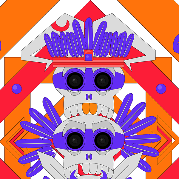 Tribal Skull - Skull (600x600), Png Download