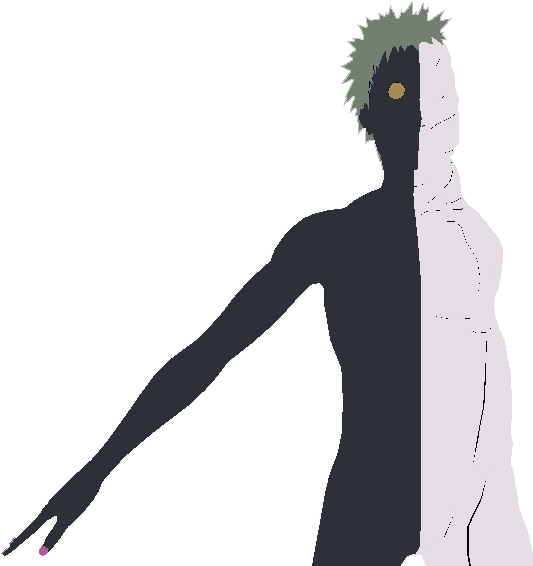 Zetsu White And Black (984x624), Png Download