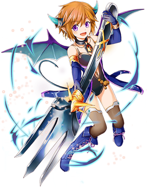 Schivy Transparent - Anime Girl Demon Transparent (480x640), Png Download