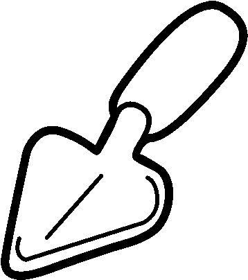 Dibujo De Pala Para Colorear - Pala De Jardin Dibujo (600x470), Png Download