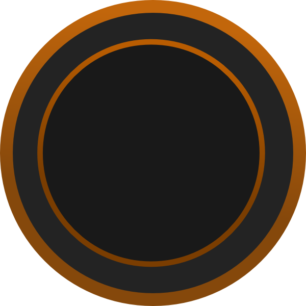 Brown Round Frame Clip Art At Clker - Circle (600x600), Png Download