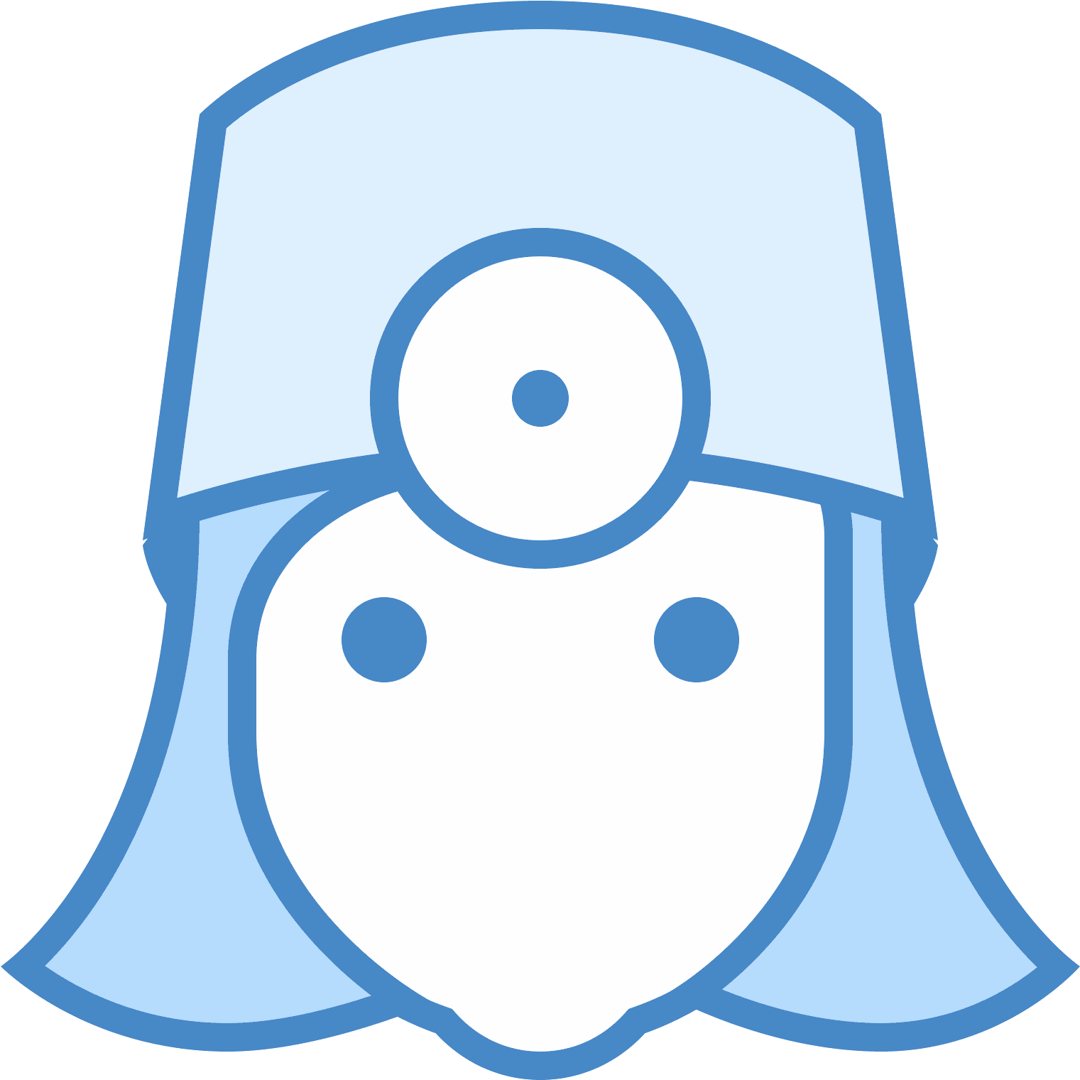 Doctor Female Icon - Blue Doctor Icon Transparent (1600x1600), Png Download