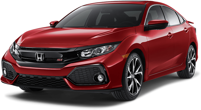 2018 Honda Civic Si Black (750x350), Png Download