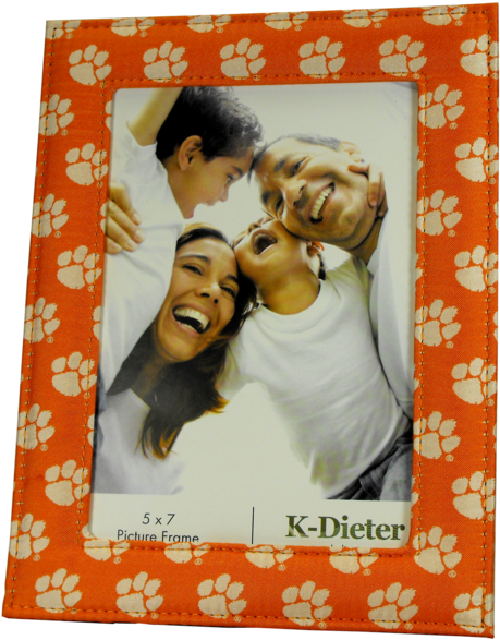 Clemson University Tiger Paw Frame - Spectrum Of Light: Inspirational Interviews With Families (483x600), Png Download