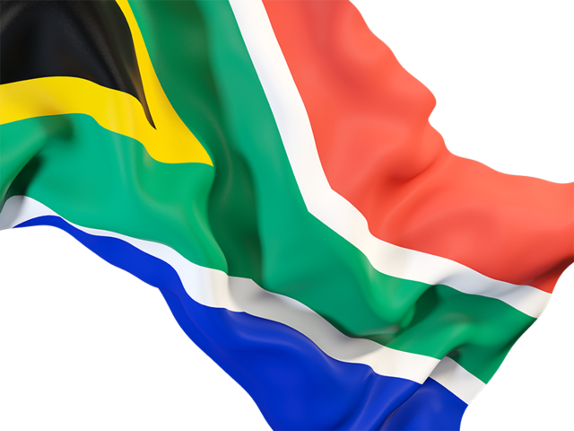 South Africa Waving Flag Png (640x480), Png Download