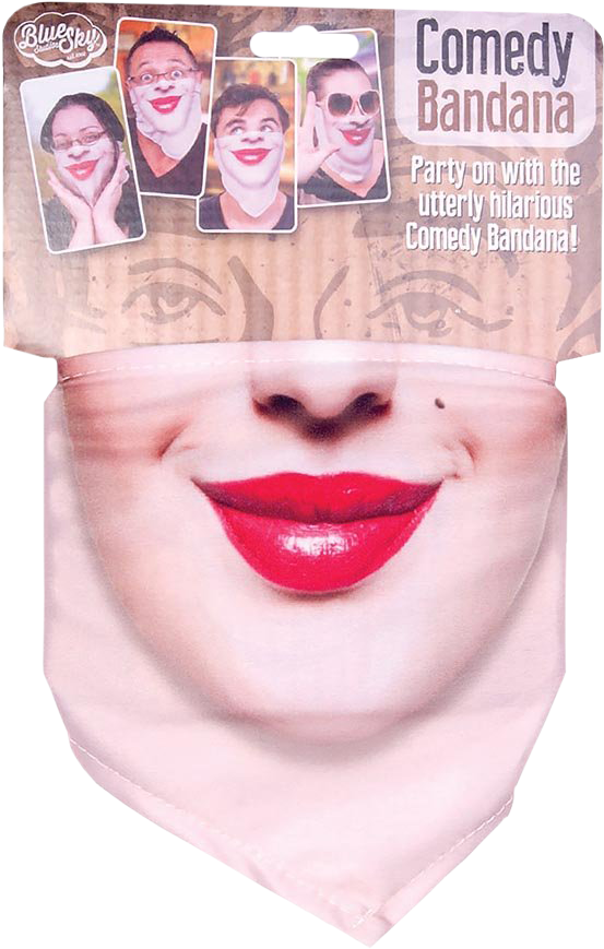 Beard Face Bandana - Face (562x900), Png Download