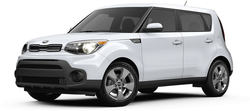 Clear White - Kia Soul 2019 Red (1000x484), Png Download