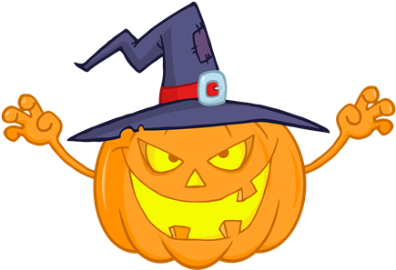 Halloween Cartoon Characters (448x310), Png Download