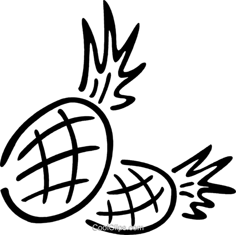 Pineapples Royalty Free Vector Clip Art Illustration - Illustration (480x477), Png Download