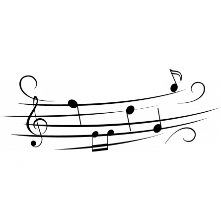 Music Stave (445x445), Png Download