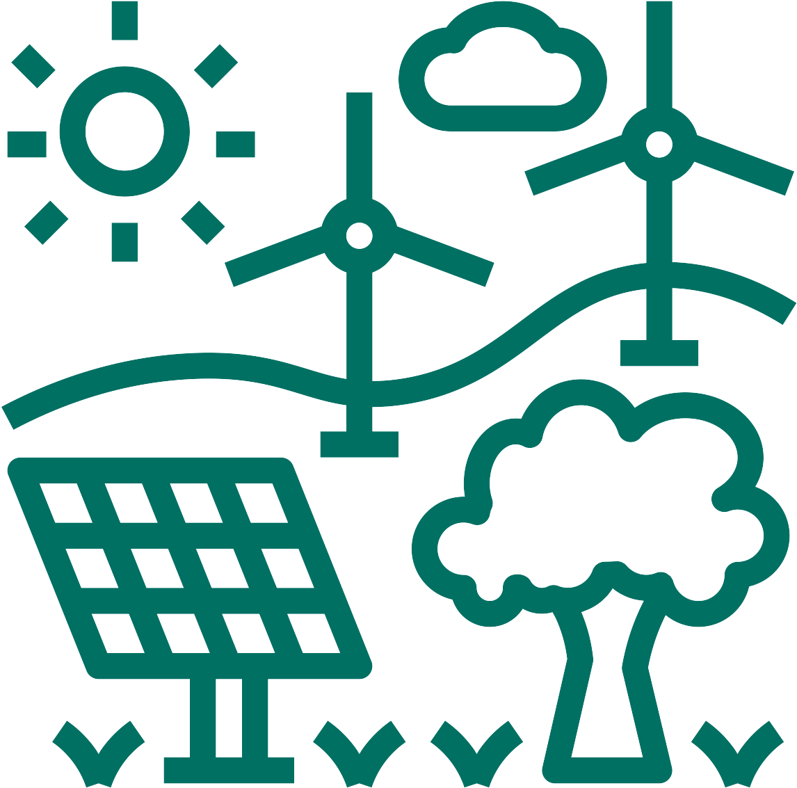 Develop Your Renewable Energy Project - Renewable Energy Icon Png (1200x1200), Png Download