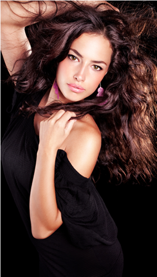 Brunette Hair Salon Model Slidell - Brunette Hair Png Model (400x586), Png Download