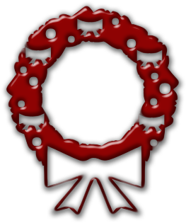 Drawing Vector Wreath - White Christmas Wreath Transparent (420x420), Png Download