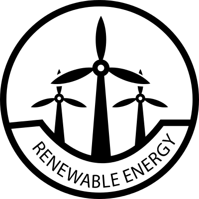 Renewable Energy Label Vector - Renewable Energy Logo Black (400x400), Png Download