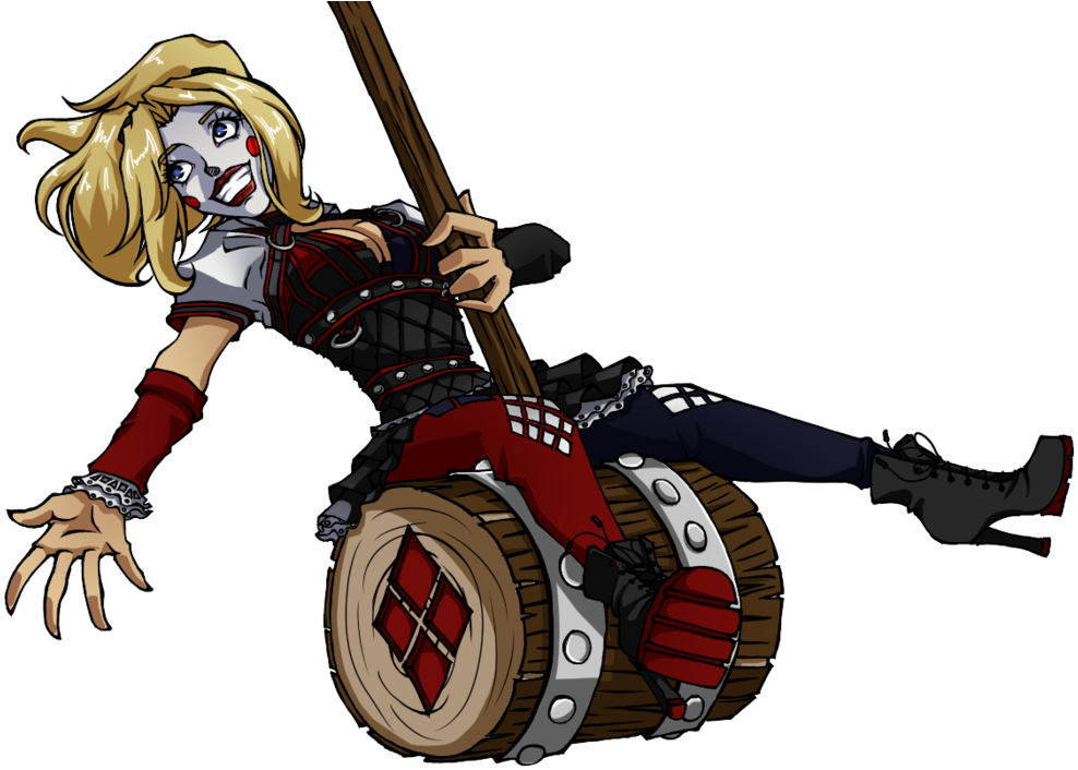 Harley Quinn By Serrafia On Deviantart - Harley Quinn No Background (1024x729), Png Download