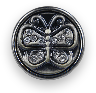 Mc 59301 Brass Butterfly Clear - Cross (400x400), Png Download