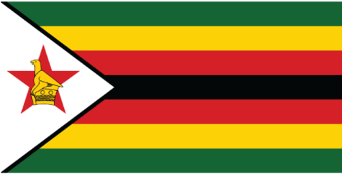 Smarter Items Country Flags Zimbabwe Flag - Flagge Zimbabwe (480x384), Png Download