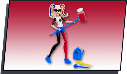 Dc Super Hero Girls™ Feature Harley Quinn™ Action Doll - Wonder Woman (429x280), Png Download