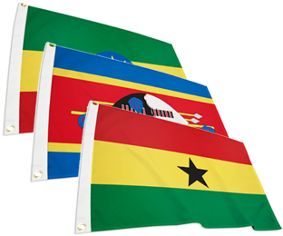 Africa - Flag (350x350), Png Download
