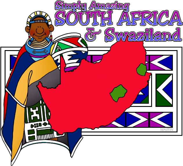 South African Flag Clip Art - South Africa Clip Art (648x607), Png Download