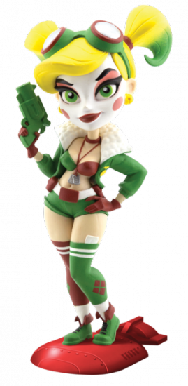 Dc Comics Bombshells 'harley Quinn' Vinyl Figure, Holiday - Bombshells Harley Quinn Holiday (269x550), Png Download