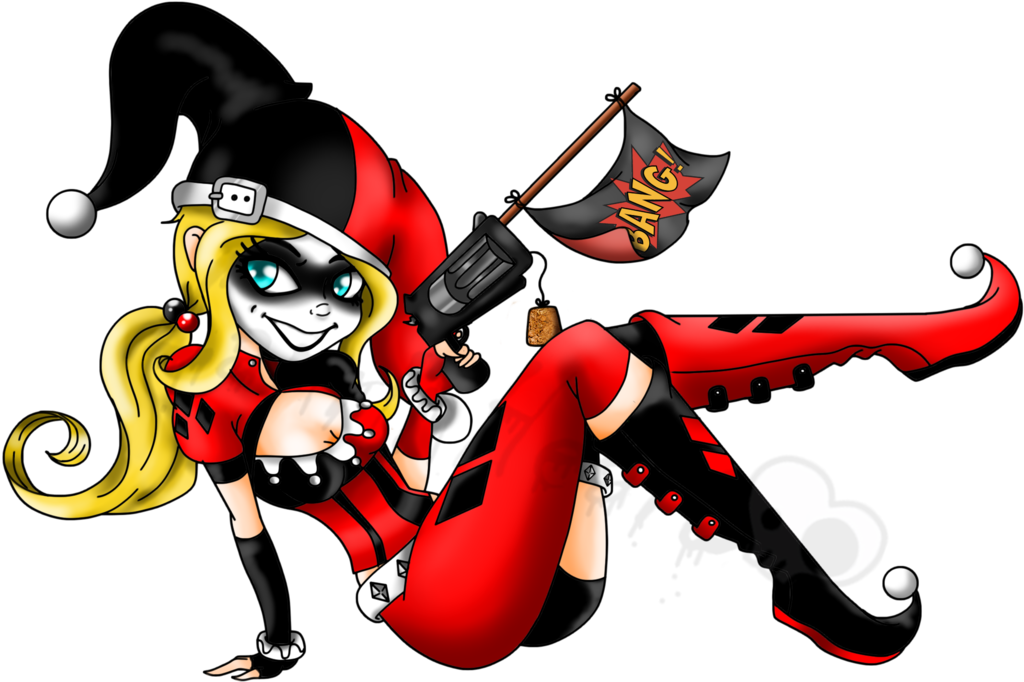 Cute Pictures Of Harley Quinn - Harley Quinn Fanart Png (1024x682), Png Download